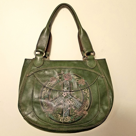Lucky Brand Handbags - Lucky Brand Vintage Peace Tiger Floral Handbag EUC